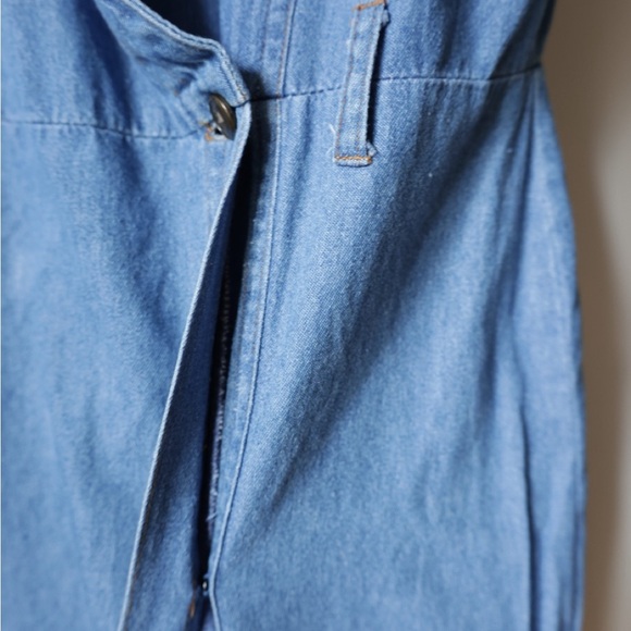 Vintage denim vintage dress Sleeveless Blue Denim Dress - Picture 6 of 7